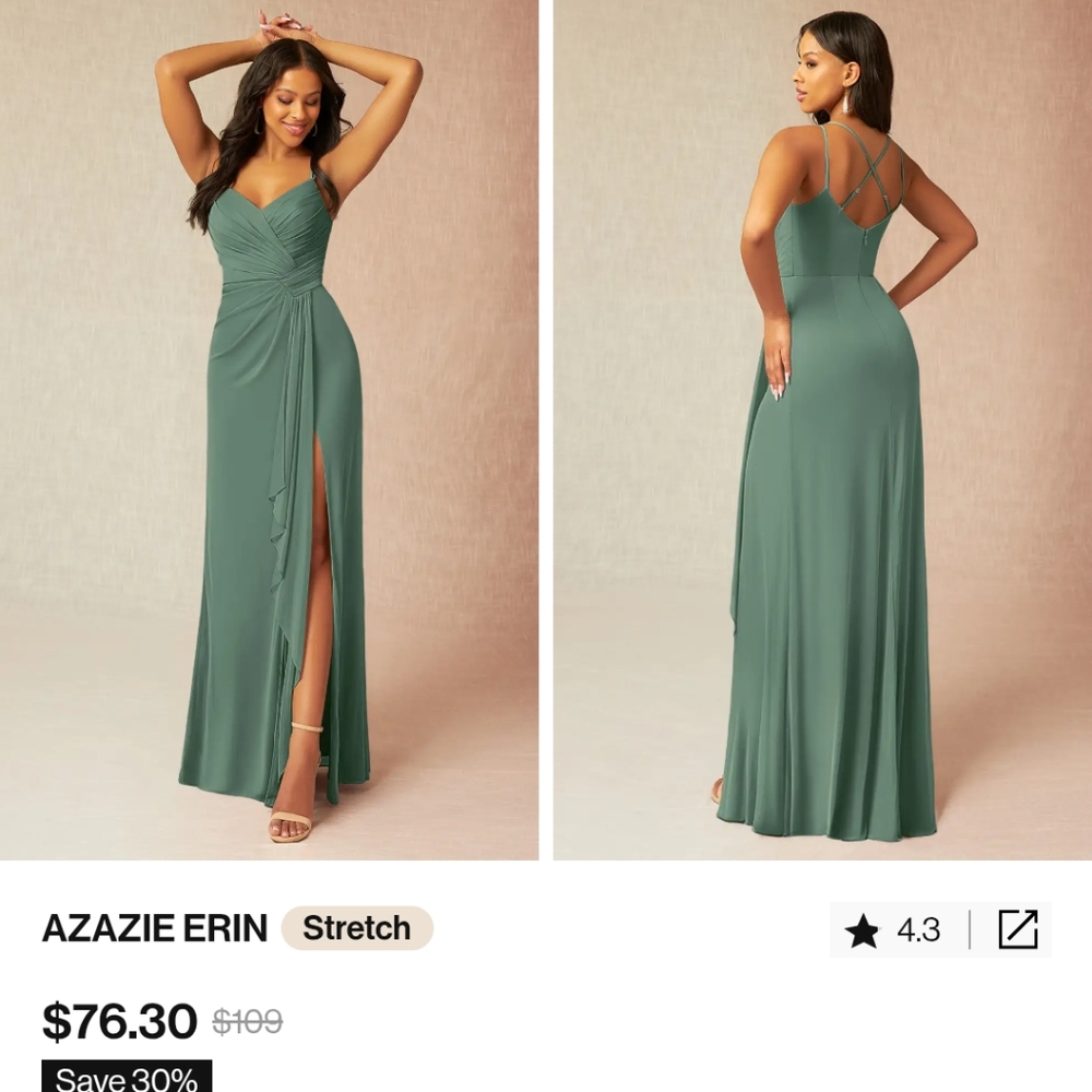 Azazie Erin size A6 NWT